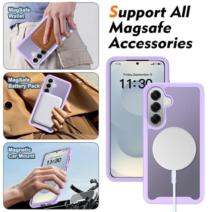 OEM - Mobilskal för Samsung Galaxy S26 Plus Magnetiskt 2 i 1 PC + TPU - Lila