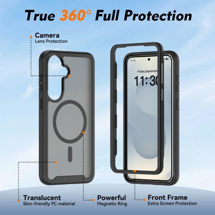 OEM - Mobilskal för Samsung Galaxy S26 Plus Magnetiskt 2 i 1 PC + TPU - Svart