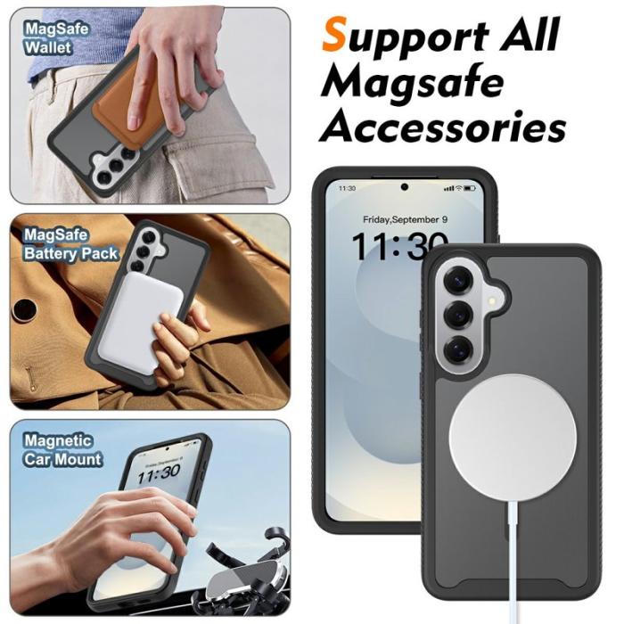 OEM - Mobilskal för Samsung Galaxy S26 Plus Magnetiskt 2 i 1 PC + TPU - Svart