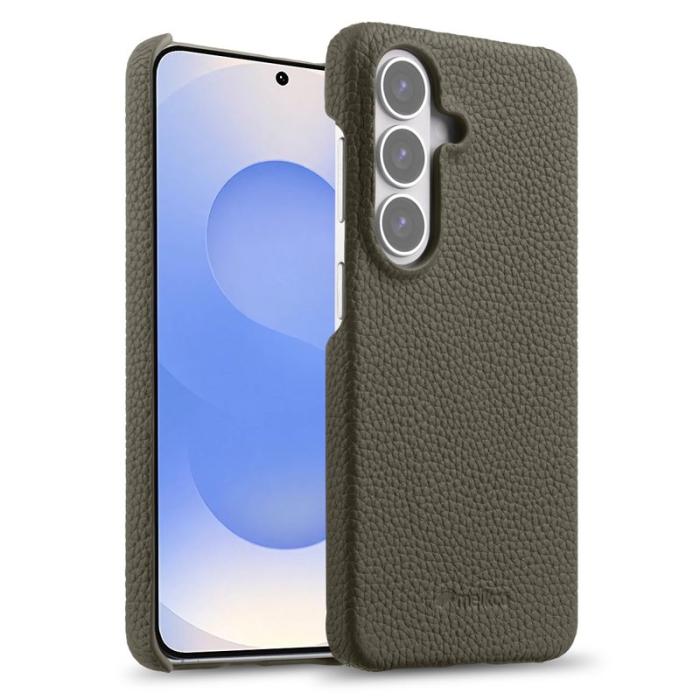 Melkco - MELKCO Mobilskal för Samsung Galaxy S26 Plus Magnetiskt Äkta läder - Grå