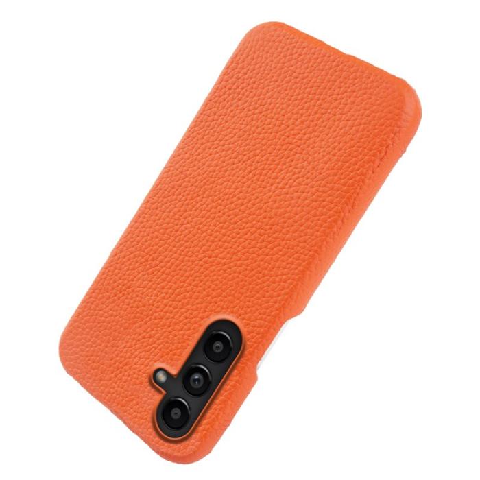 OEM - Mobilskal för Samsung Galaxy S26 Plus Magnetiskt Äkta läder + PC - Orange