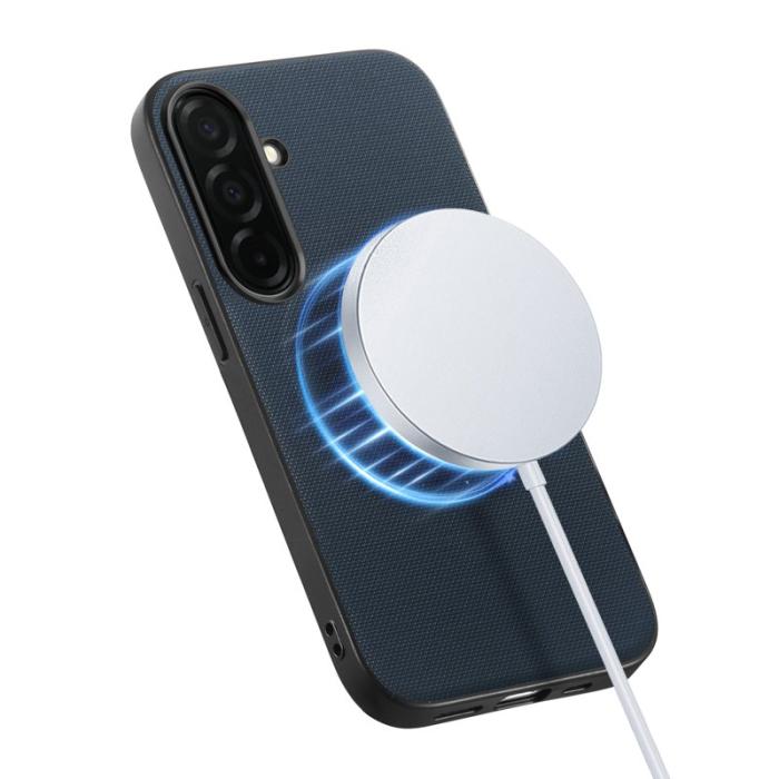 OEM - Mobilskal för Samsung Galaxy S26 Plus Magnetiskt Konstläder + TPU - Mörkblå