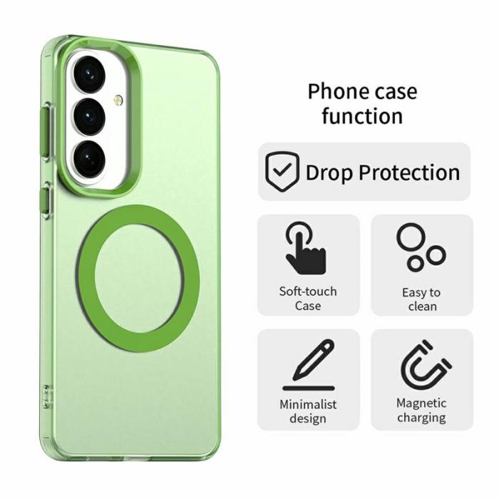 OEM - Mobilskal för Samsung Galaxy S26 Plus Magnetiskt Anti Drop - Grön