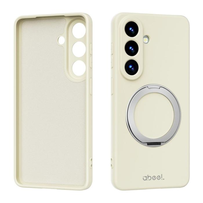 ABEEL - ABEEL Mobilskal för Samsung Galaxy S26 Plus Magnetiskt Kickstand - Beige