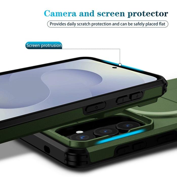 OEM - Mobilskal för Samsung Galaxy S26 Plus Magnetiskt Kickstand - Grön