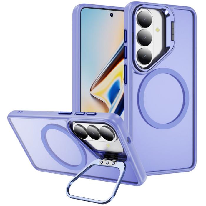 OEM - Mobilskal för Samsung Galaxy S26 Plus Magnetiskt Kickstand PC + TPU - Ljuslila