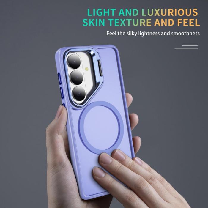 OEM - Mobilskal för Samsung Galaxy S26 Plus Magnetiskt Kickstand PC + TPU - Ljuslila