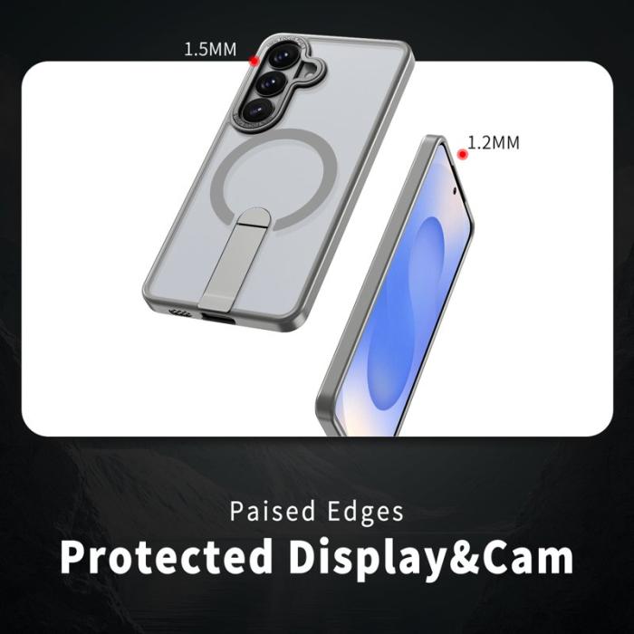 OEM - Mobilskal för Samsung Galaxy S26 Plus Magnetiskt Kickstand TPU - Titangrå