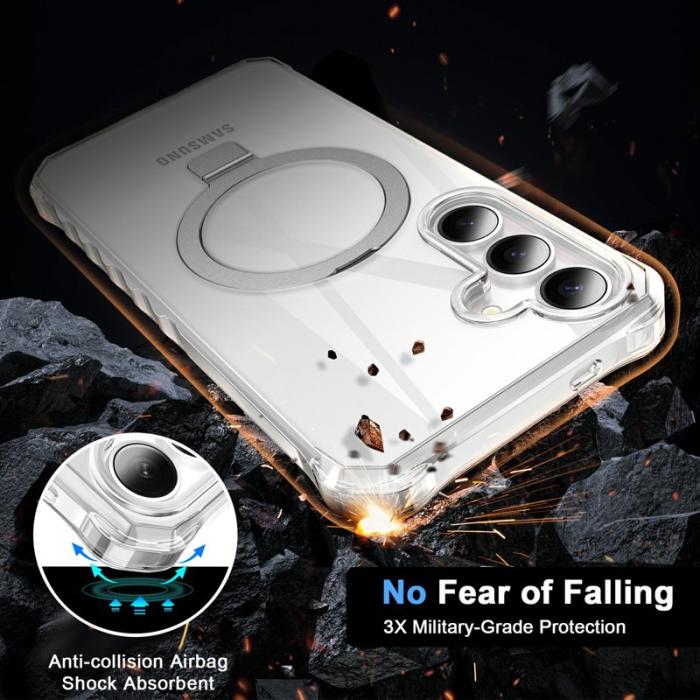 OEM - Mobilskal för Samsung Galaxy S26 Plus Magnetiskt Kickstand - Transparent