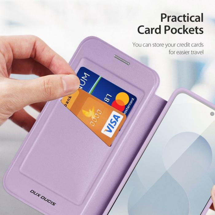 Dux Ducis - Dux Ducis Mobilskal för Samsung Galaxy S26 Plus Magnetiskt Konstläder - Lila