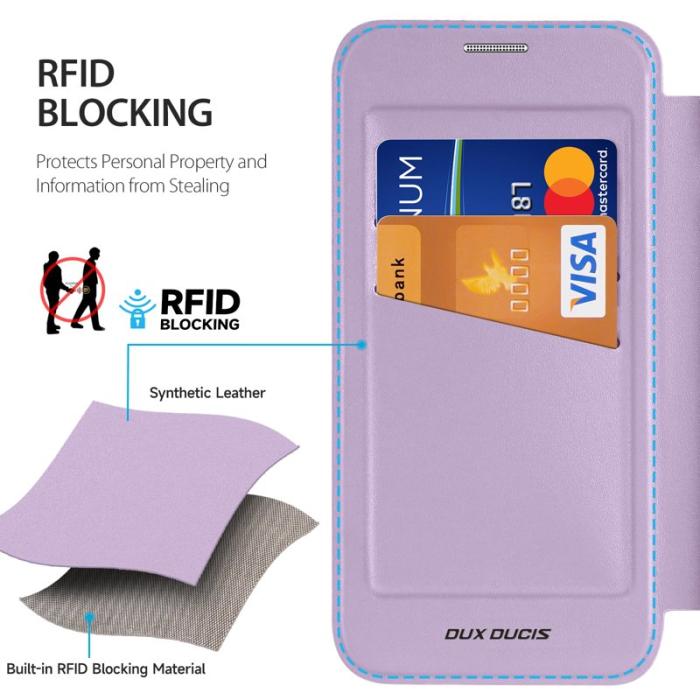 Dux Ducis - Dux Ducis Mobilskal för Samsung Galaxy S26 Plus Magnetiskt Konstläder - Lila