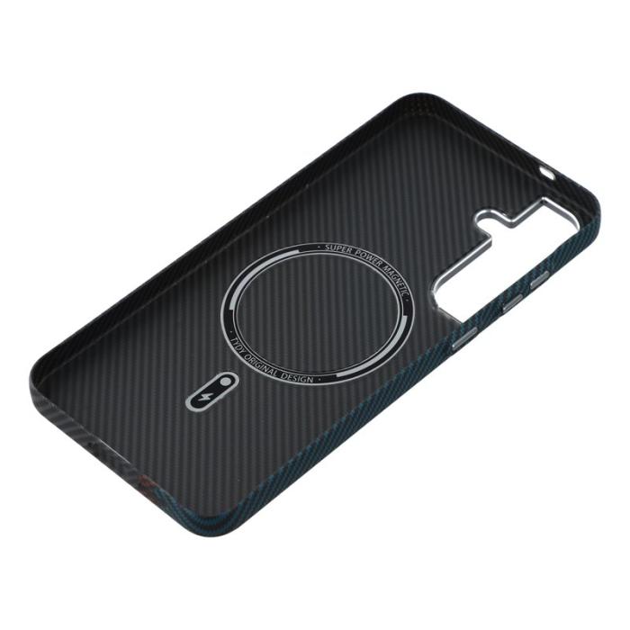 OEM - Mobilskal för Samsung Galaxy S26 Plus Magnetiskt PC - Blå ränder