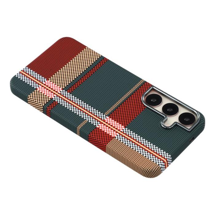 OEM - Mobilskal för Samsung Galaxy S26 Plus Magnetiskt PC - Rutig Röd