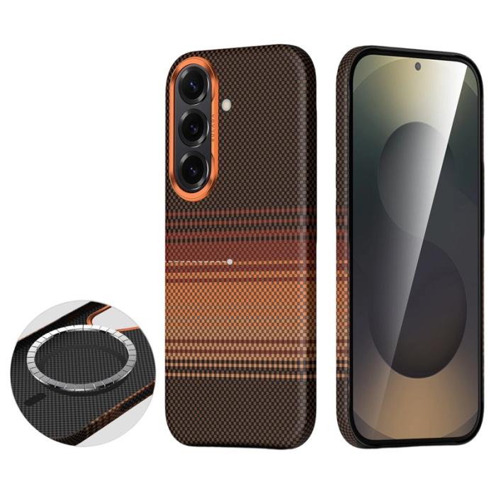 SULADA - Sulada Mobilskal för Samsung Galaxy S26 Plus Magnetiskt PC - Solnedgång Orange