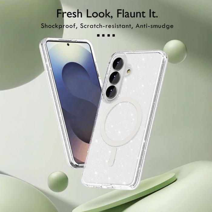 OEM - Mobilskal för Samsung Galaxy S26 Plus Magnetiskt PC + TPU - Transparent Vit