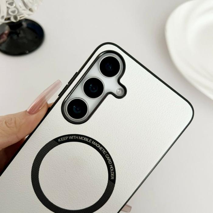 OEM - Mobilskal för Samsung Galaxy S26 Plus Magnetiskt PU + PC - Grön