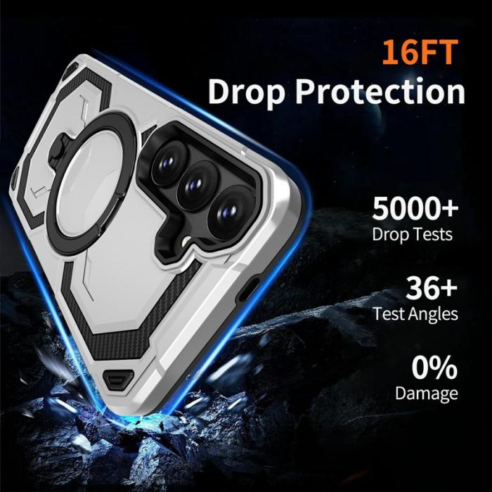 OEM - Mobilskal för Samsung Galaxy S26 Plus Magnetiskt Ring Kickstand PC + TPU - Grå