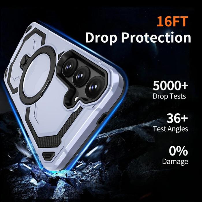 OEM - Mobilskal för Samsung Galaxy S26 Plus Magnetiskt Ring Kickstand Plast - Ljusblå