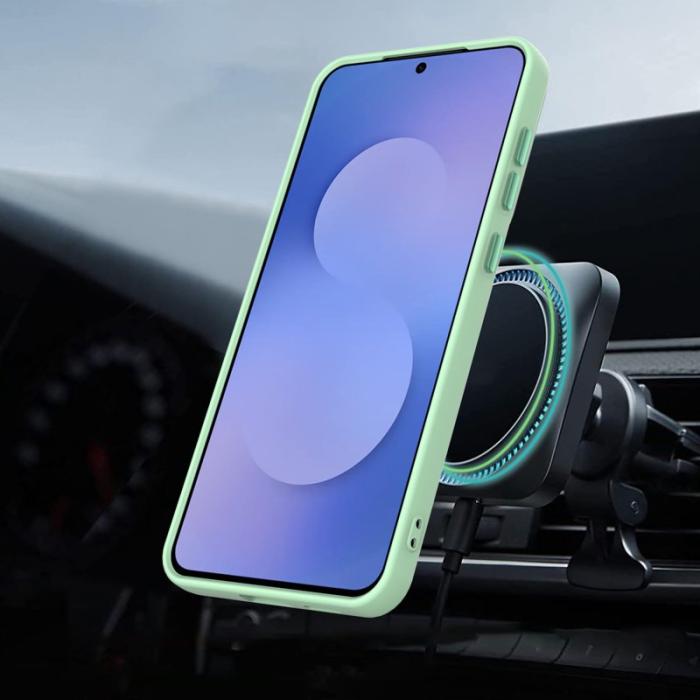 OEM - Mobilskal för Samsung Galaxy S26 Plus Magnetiskt Ring Kickstand TPU + PC - Grön