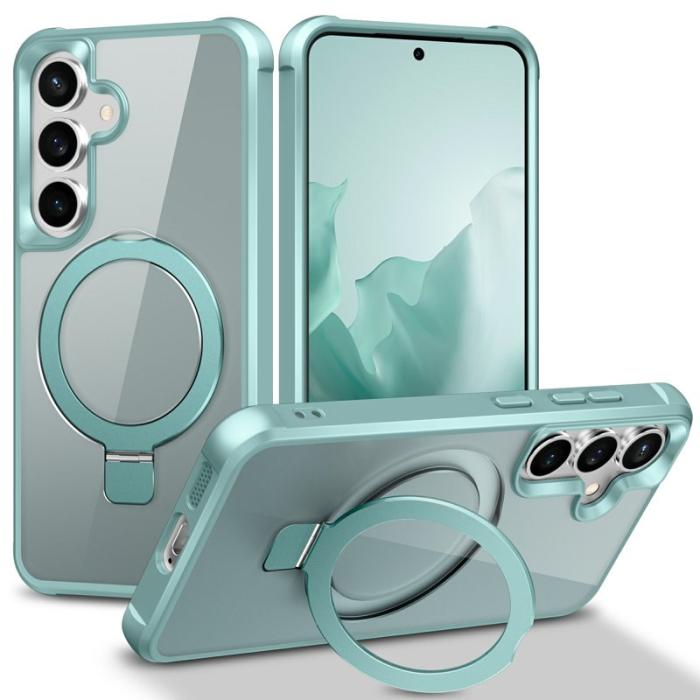 OEM - Mobilskal för Samsung Galaxy S26 Plus Magnetiskt Ringhållare TPU + PC - Sjöblå