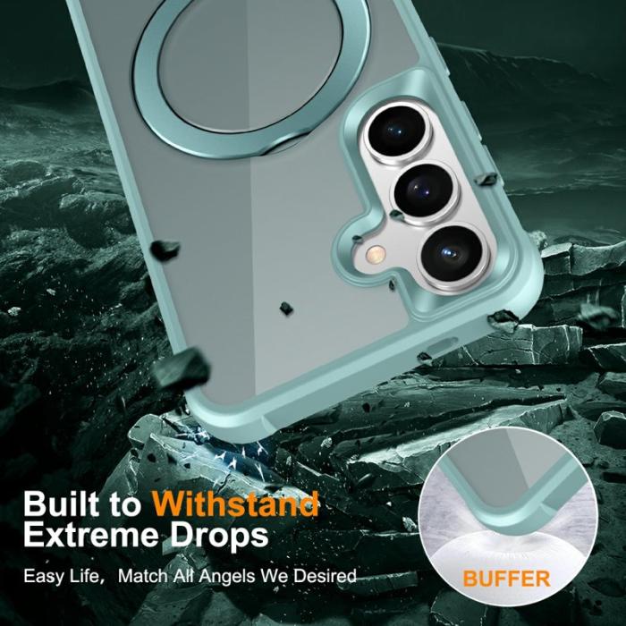 OEM - Mobilskal för Samsung Galaxy S26 Plus Magnetiskt Ringhållare TPU + PC - Sjöblå