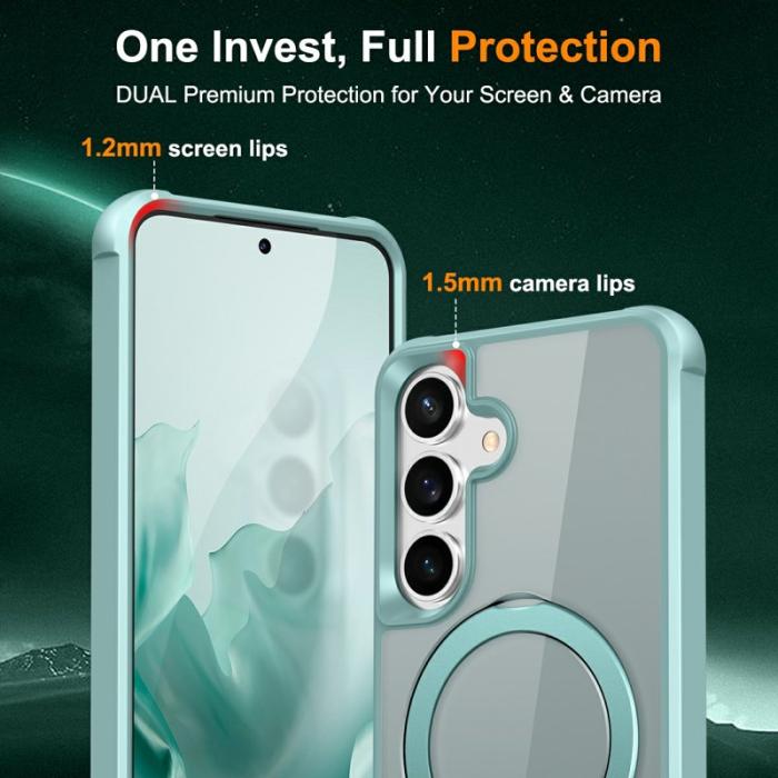 OEM - Mobilskal för Samsung Galaxy S26 Plus Magnetiskt Ringhållare TPU + PC - Sjöblå