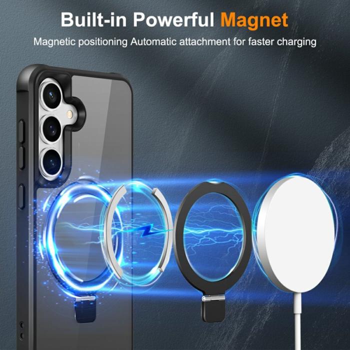 OEM - Mobilskal för Samsung Galaxy S26 Plus Magnetiskt Ringhållare TPU + PC - Svart