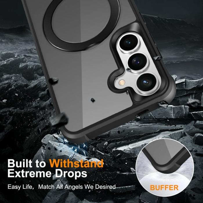 OEM - Mobilskal för Samsung Galaxy S26 Plus Magnetiskt Ringhållare TPU + PC - Svart