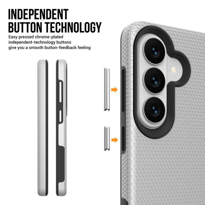 OEM - Mobilskal för Samsung Galaxy S26 Plus Magnetiskt Shockproof TPU + PC - Silver