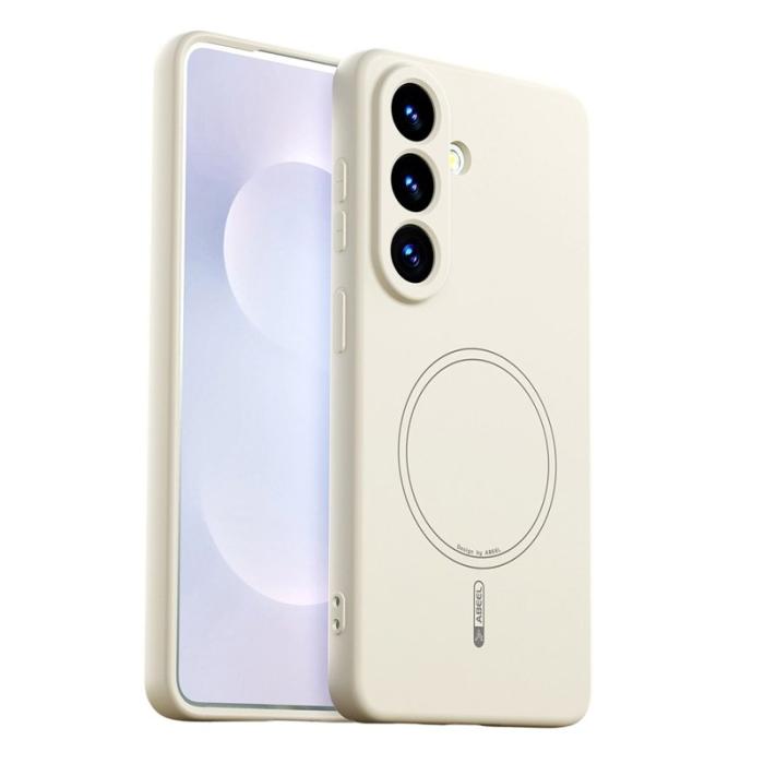 ABEEL - ABEEL Mobilskal för Samsung Galaxy S26 Plus Magnetiskt Silikon - Beige