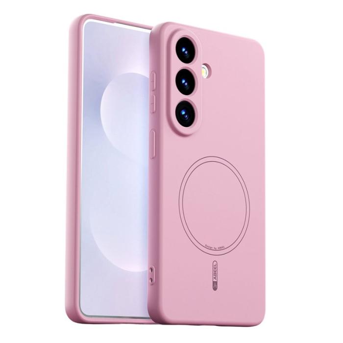 ABEEL - ABEEL Mobilskal för Samsung Galaxy S26 Plus Magnetiskt Silikon - Rosa