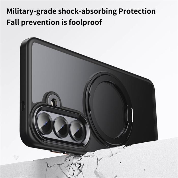 OEM - Mobilskal för Samsung Galaxy S26 Plus Magnetiskt TPU + Akryl Kickstand - Silver