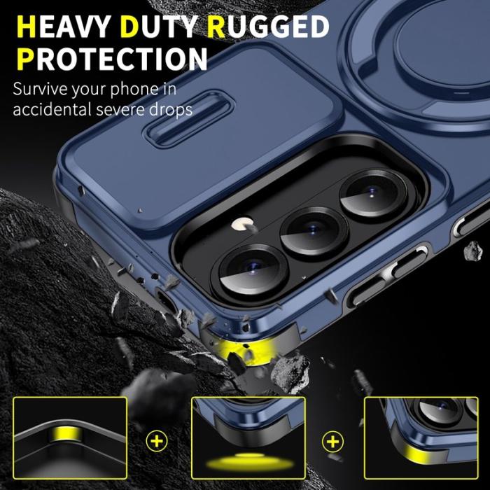 ABEEL - ABEEL Mobilskal för Samsung Galaxy S26 Plus Magnetiskt TPU + PC - Blå