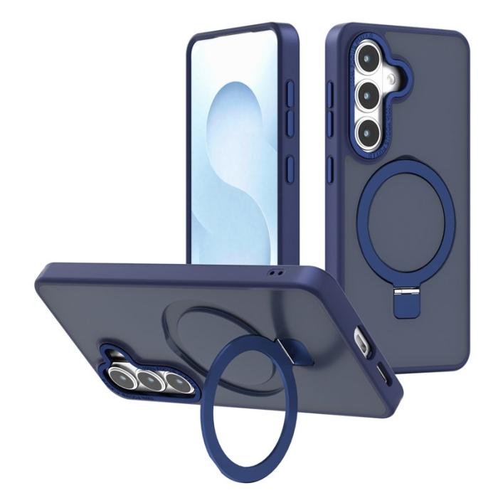 OEM - Mobilskal för Samsung Galaxy S26 Plus Magnetiskt TPU + PC Kickstand - Mörkblå