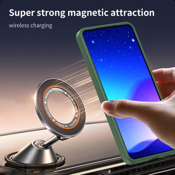 OEM - Mobilskal för Samsung Galaxy S26 Plus Magnetiskt TPU + PC - Olivgrön