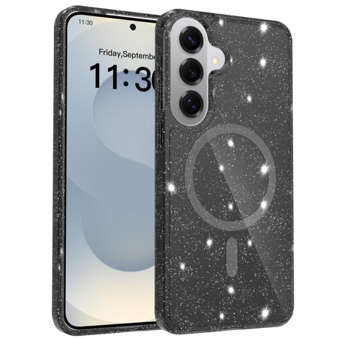 OEM - Mobilskal för Samsung Galaxy S26 Plus Magnetiskt TPU PC - Transparent Svart