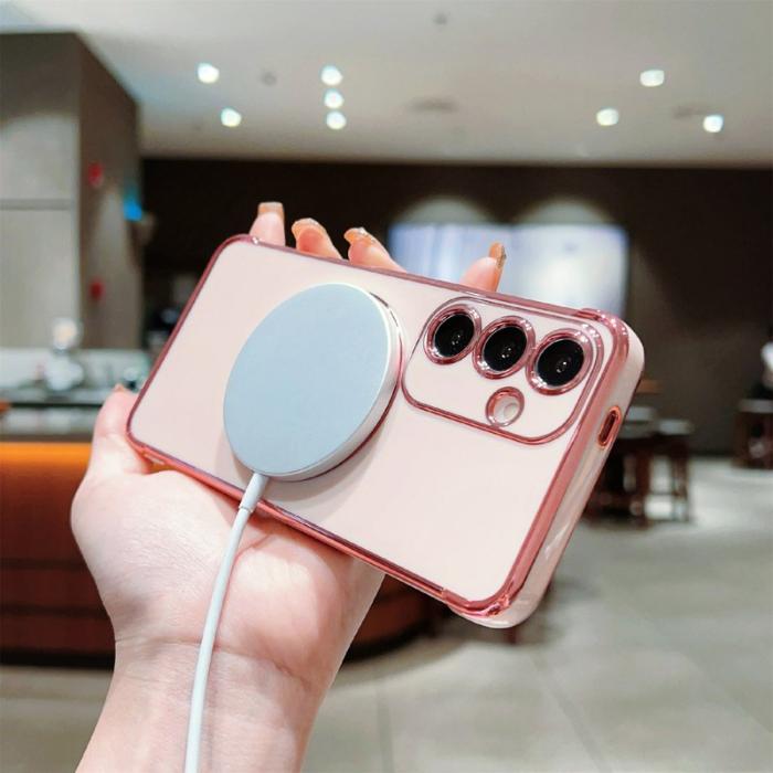 OEM - Mobilskal för Samsung Galaxy S26 Plus Magnetiskt TPU - Rosaröd