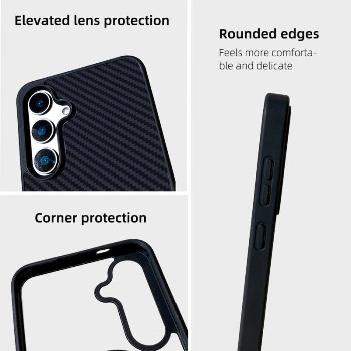 EYCASE - EYCASE Mobilskal för Samsung Galaxy S26 Plus Magnetiskt TPU - Svart Grå