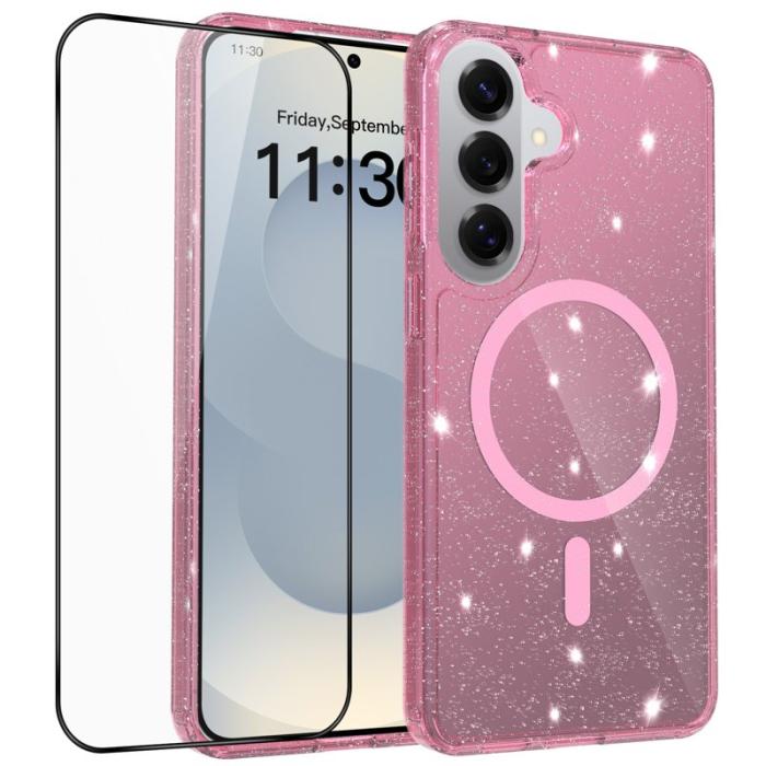 OEM - Mobilskal för Samsung Galaxy S26 Plus Magnetiskt TPU - Transparent Röd