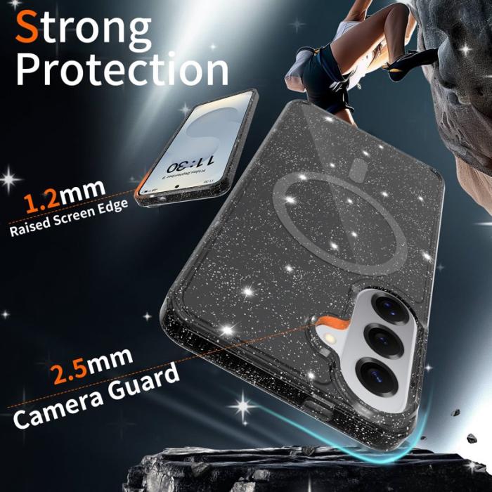 OEM - Mobilskal för Samsung Galaxy S26 Plus Magnetiskt TPU - Transparent Svart