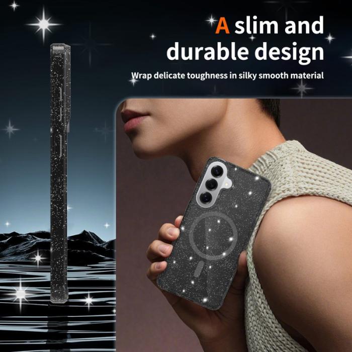 OEM - Mobilskal för Samsung Galaxy S26 Plus Magnetiskt TPU - Transparent Svart