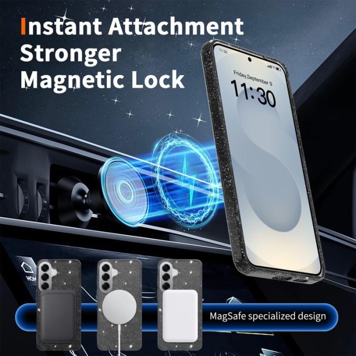 OEM - Mobilskal för Samsung Galaxy S26 Plus Magnetiskt TPU - Transparent Svart