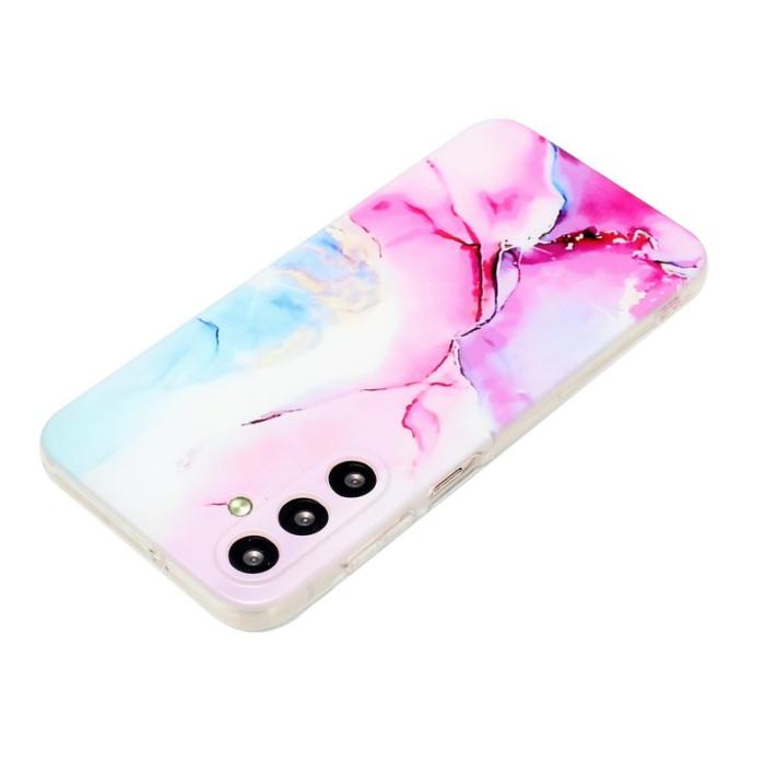 OEM - Mobilskal för Samsung Galaxy S26 Plus Marmor TPU - Rosa