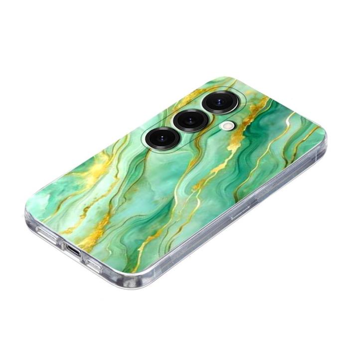OEM - Mobilskal för Samsung Galaxy S26 Plus Marmortryck TPU - Grön
