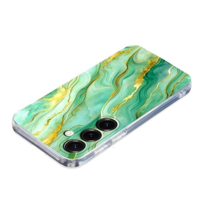 OEM - Mobilskal för Samsung Galaxy S26 Plus Marmortryck TPU - Grön