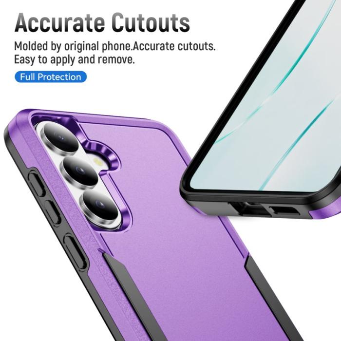 OEM - Mobilskal för Samsung Galaxy S26 Plus Militärklassad Skydd - Lila - Svart