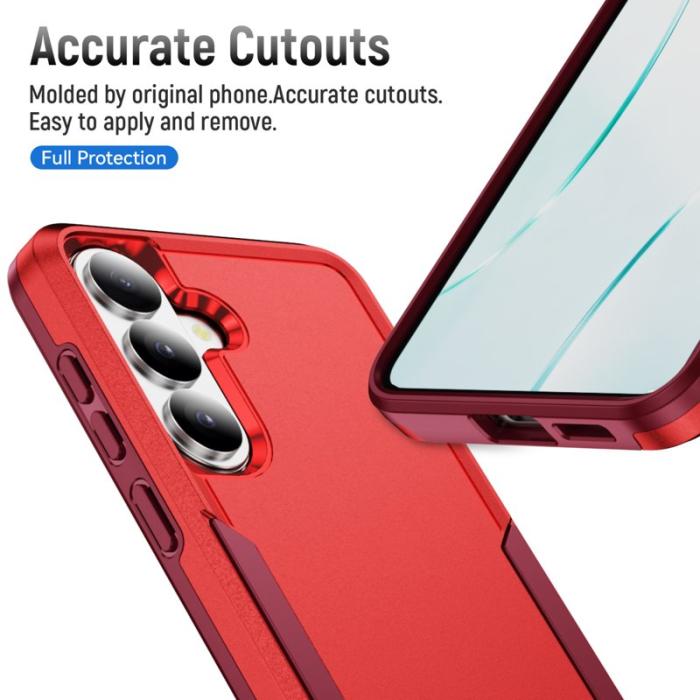 OEM - Mobilskal för Samsung Galaxy S26 Plus Militärklassad Skydd - Röd