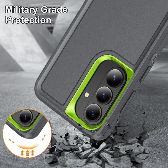 OEM - Mobilskal för Samsung Galaxy S26 Plus PC + Silikon Anti-Drop Kickstand - Grå