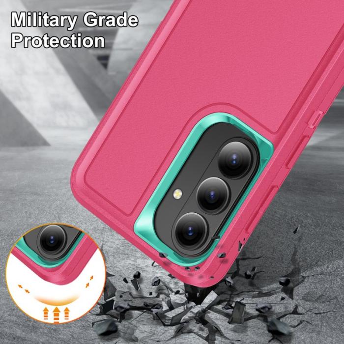 OEM - Mobilskal för Samsung Galaxy S26 Plus PC + Silikon Anti-Drop Kickstand - Rosa