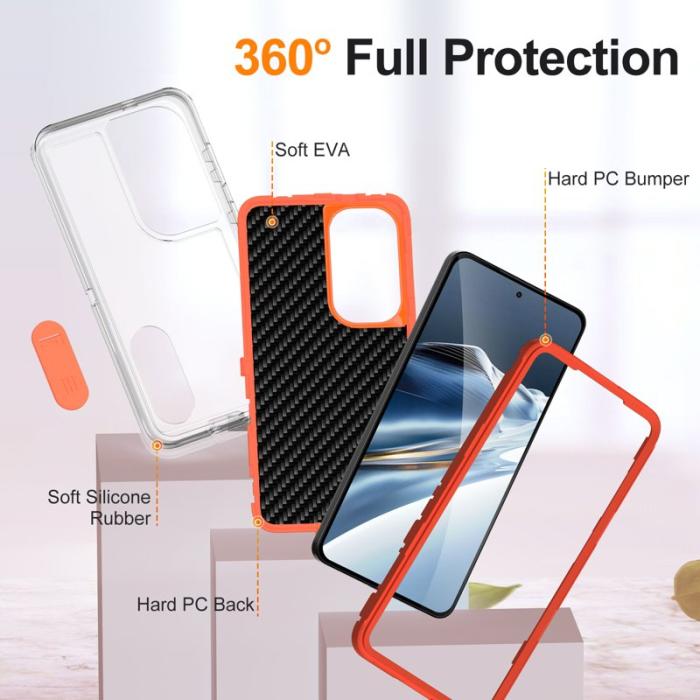 OEM - Mobilskal för Samsung Galaxy S26 Plus PC + Silikon Anti-Drop - Transparent